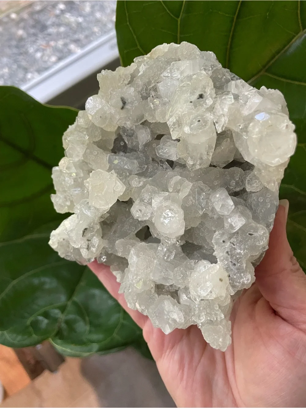 ✨ CLEARANCE ✨ zeolite Apophylite and chalcedony crystal display piece